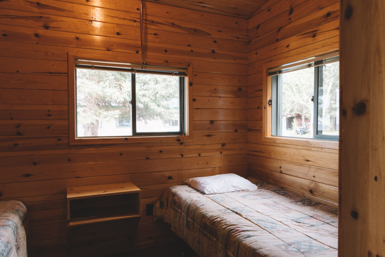 Bedroom inside Whitewater Outpost Cabin in Northern Ontario